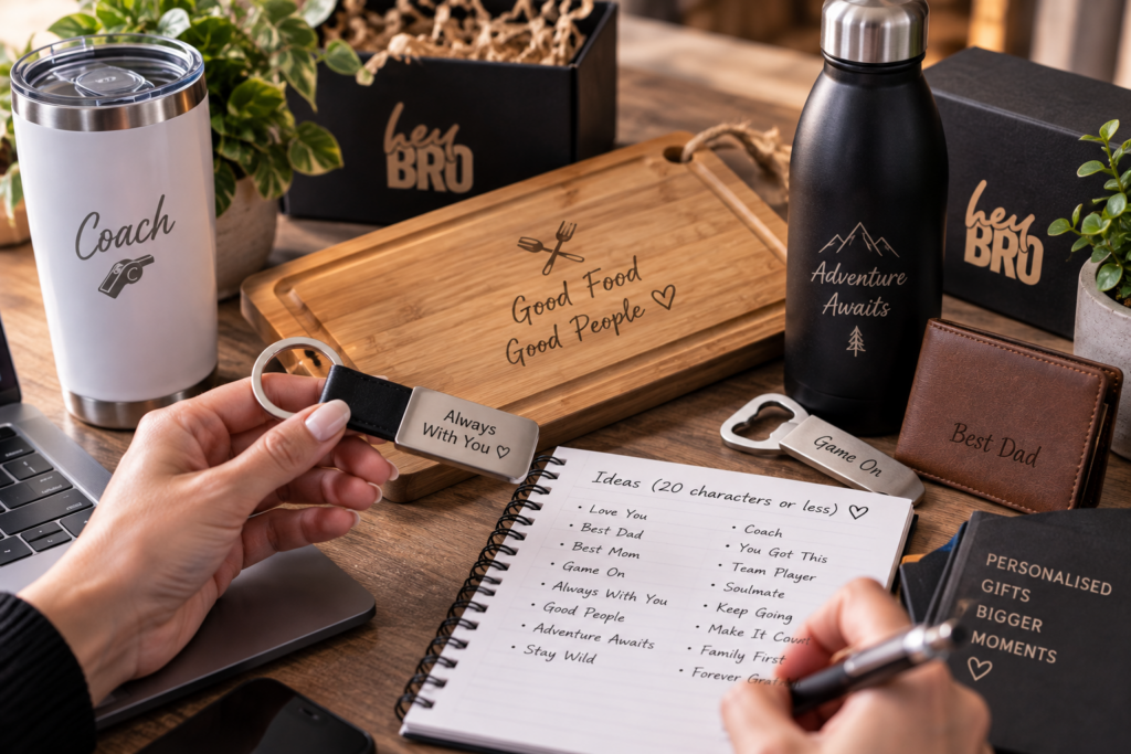what to engrave when you only get 20 characters