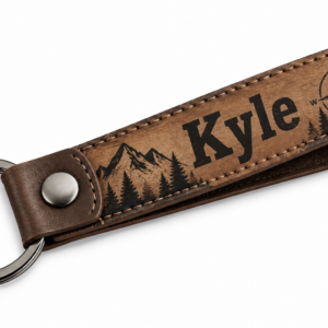leather strap keyring